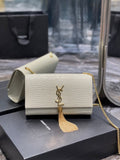 YSL Kate 24cm Shoulder Bag - White