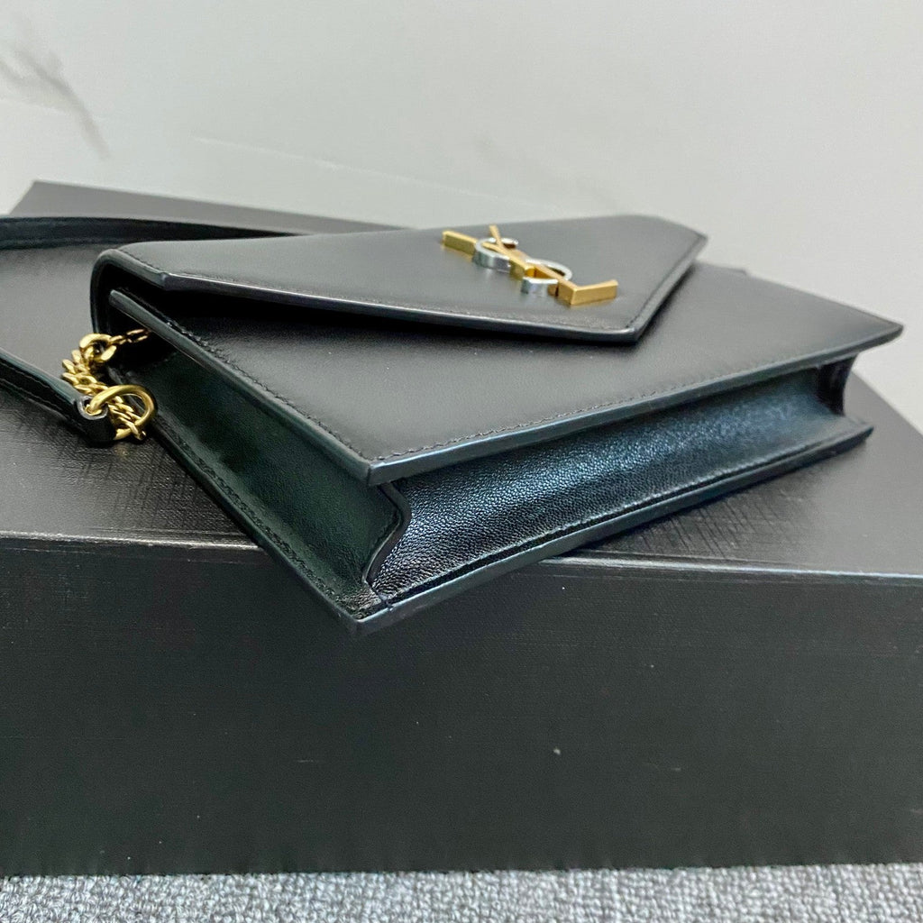 YSL Cassandra Shoulder Black Bag
