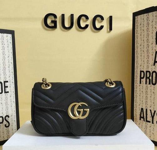 Gucci GG Marmont Matelassé Mini Bag - Black