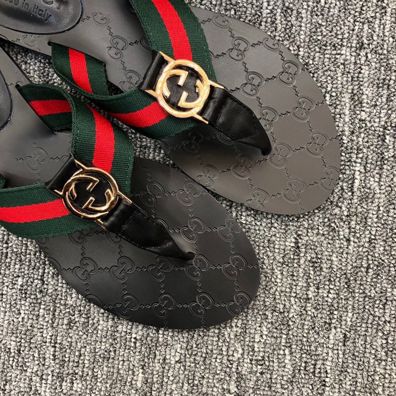 YGS011 Unisex Leather Slippers