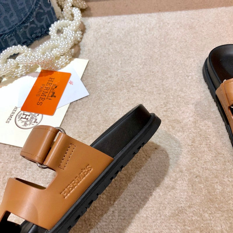 MJHS1 Unisex Leather Slippers