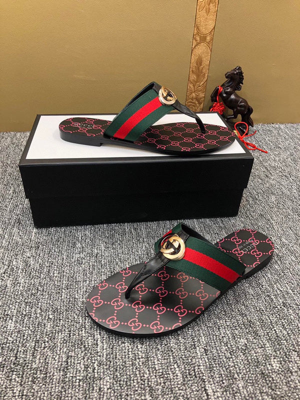 YGS011 Unisex Leather Slippers