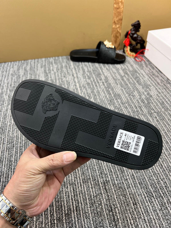 YVS7 Unisex Leather Slippers
