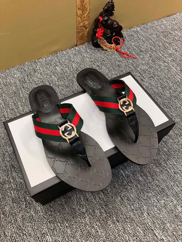 YGS011 Unisex Leather Slippers