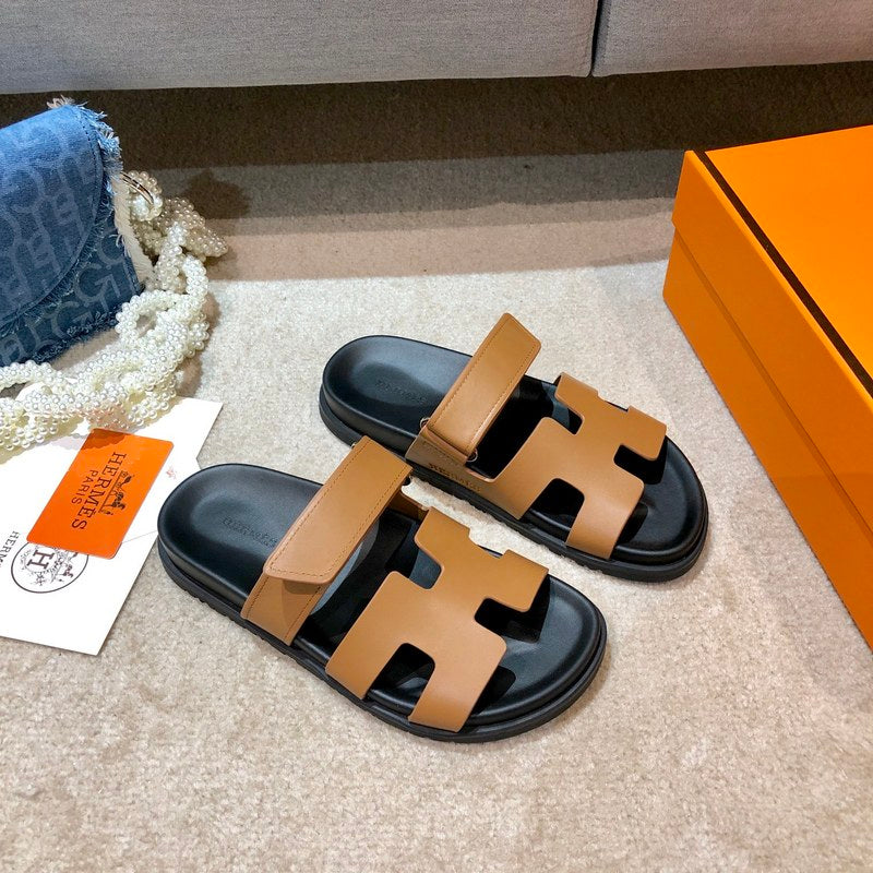 MJHS1 Unisex Leather Slippers