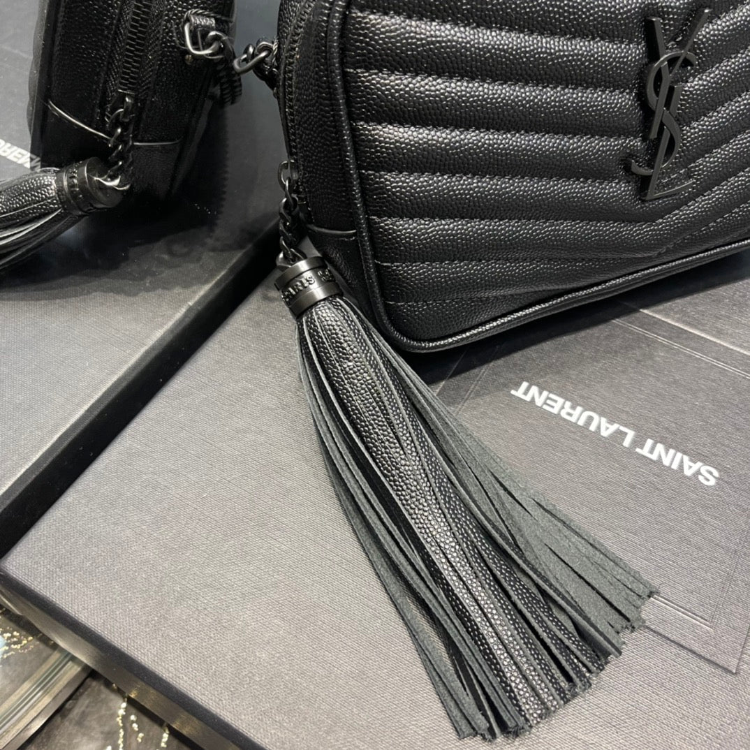 YSL Loulou Mini Camera Bag 18cm Black