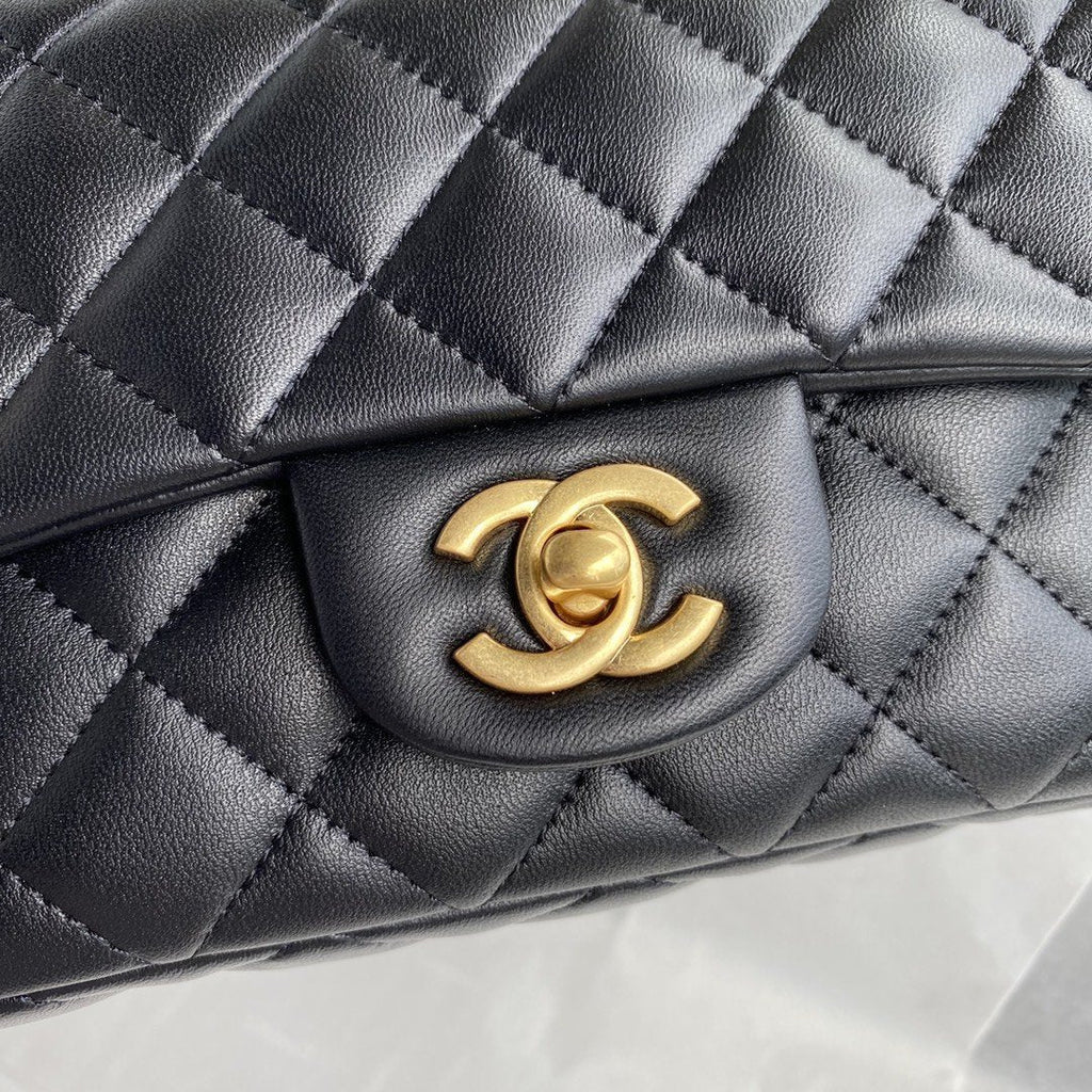Chanel Pearl Crush Mini Flap Bag - Black