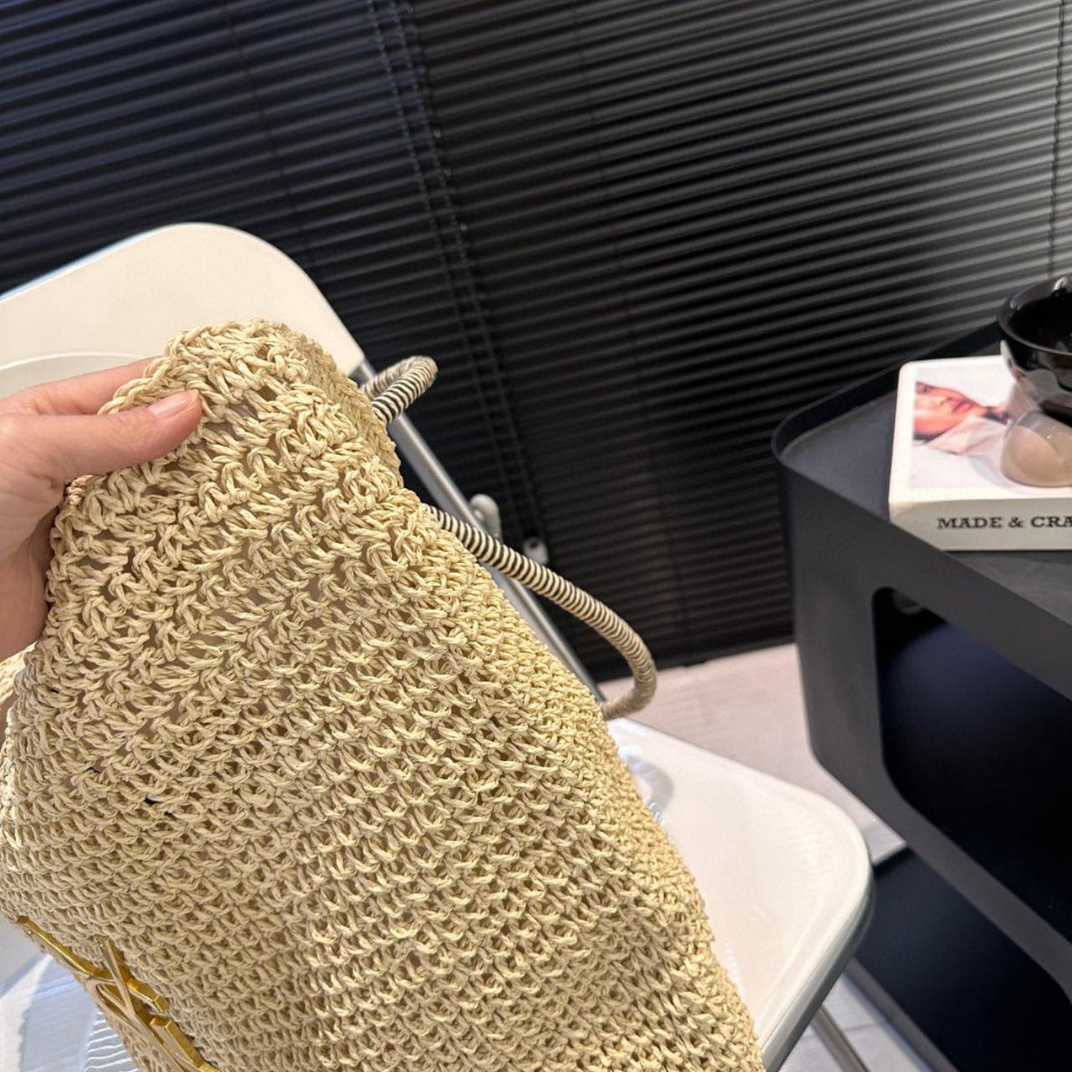Saint Laurent YSL Raffia Bag
