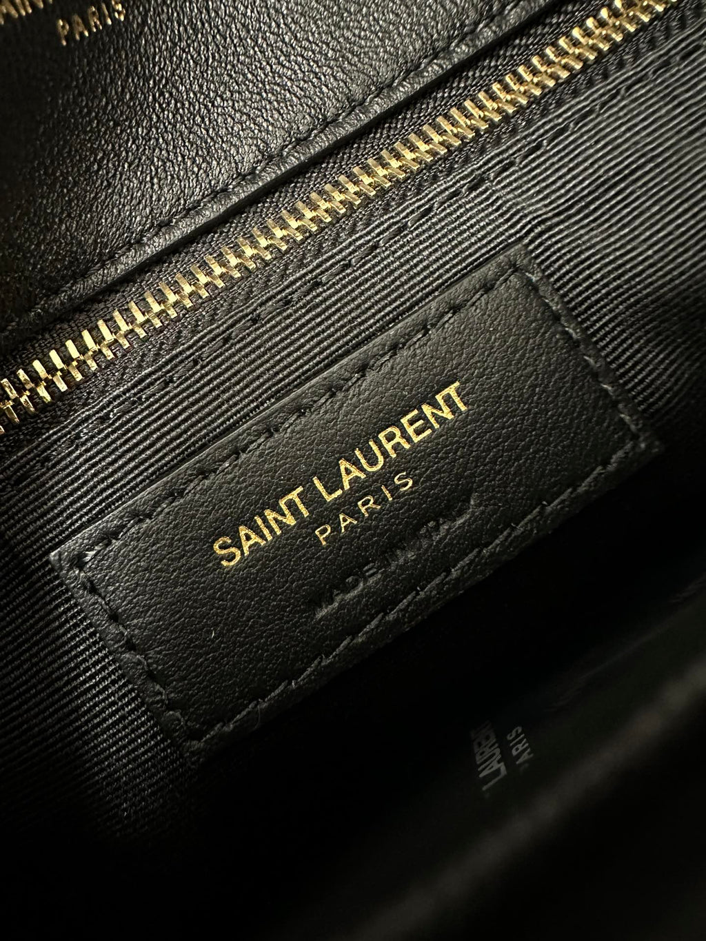 YSL | Loulou Puffer Toy Bag in Quilted Lambskin Gold Hardware Size 23x15.5x8.5 - Black