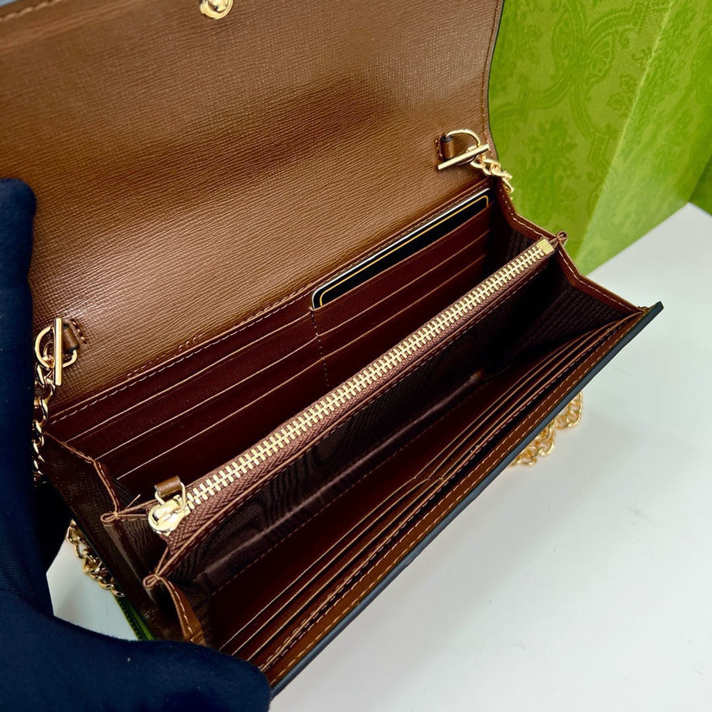 Gucci Brown Saddle Buckle Handbag
