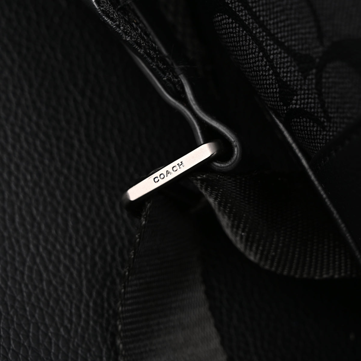 Coach West Backpack – Signature Canvas in Black/Grey - Black/Grey Monogram Pattern