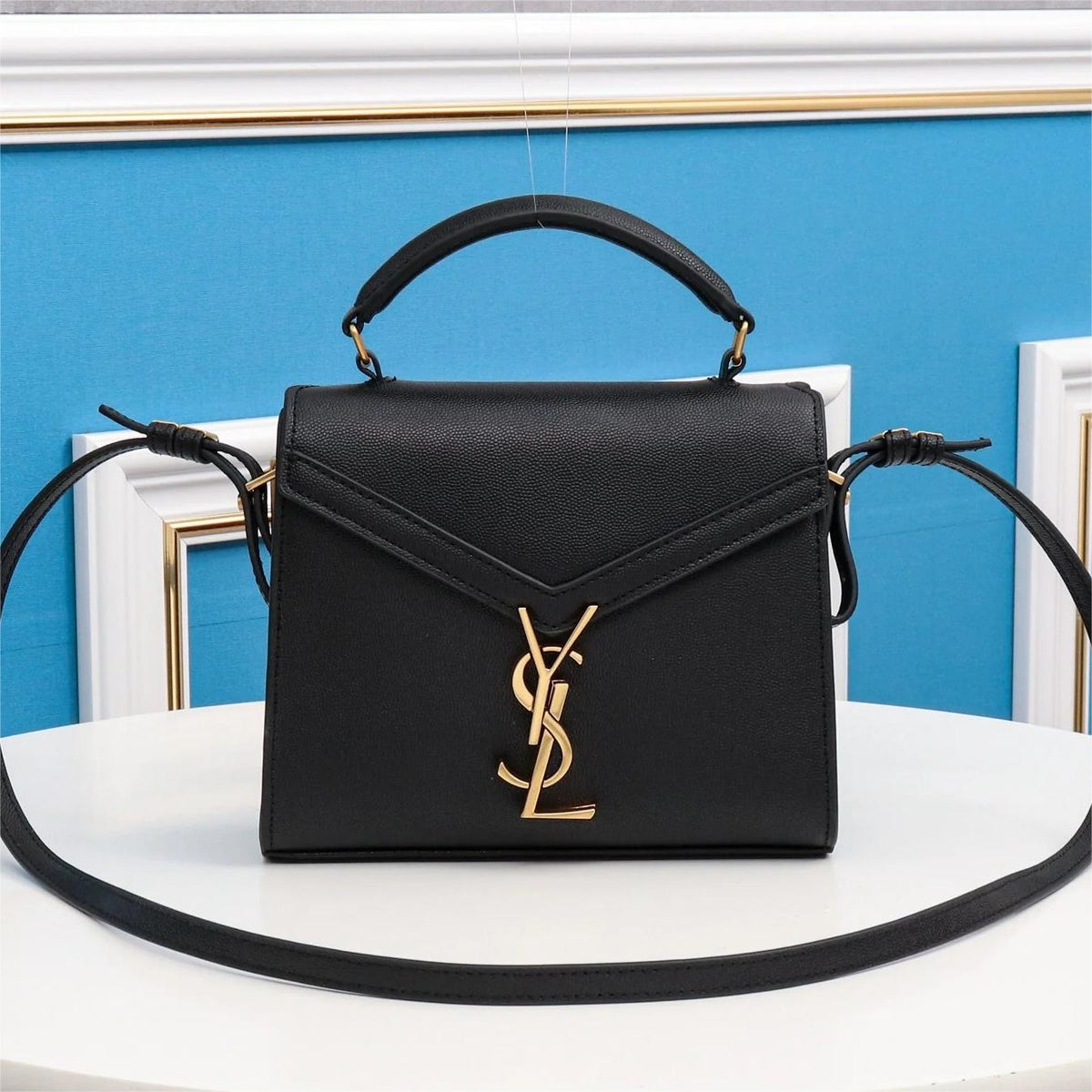 YSL Cassandra Bag - Black