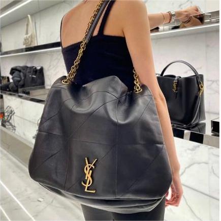 Saint Laurent Jamie 4.3 Leather Shoulder Bag - Black