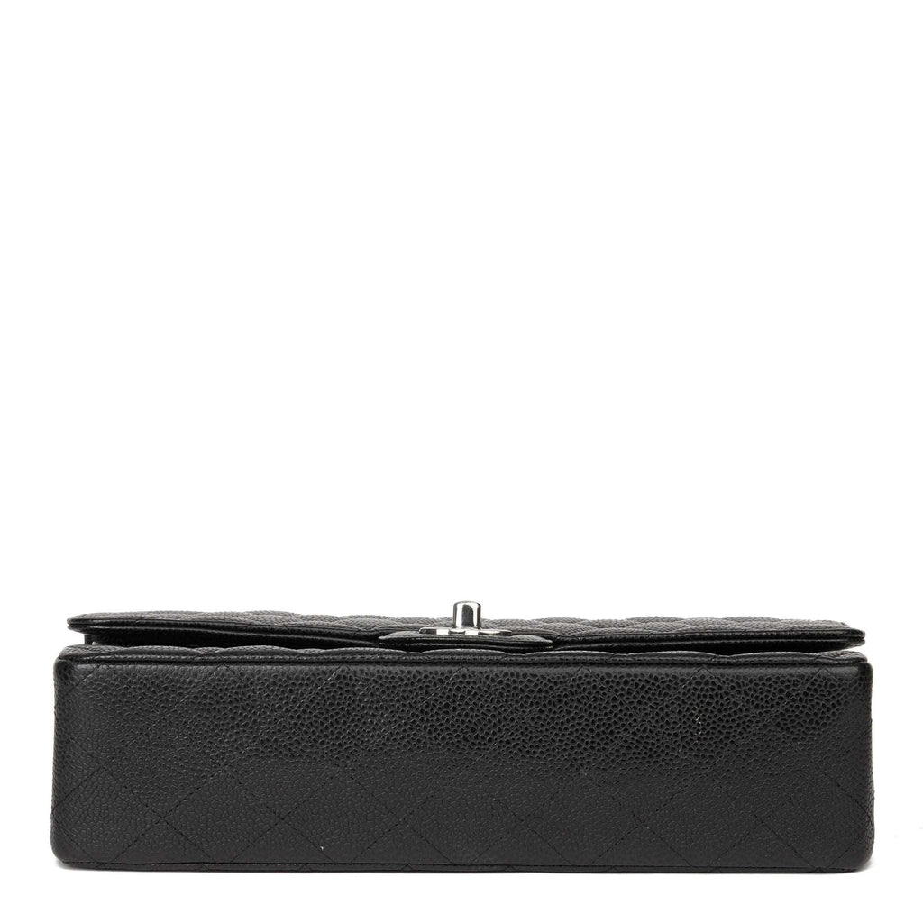 Chanel Classic Flap Bag with Silver Hardware - Black