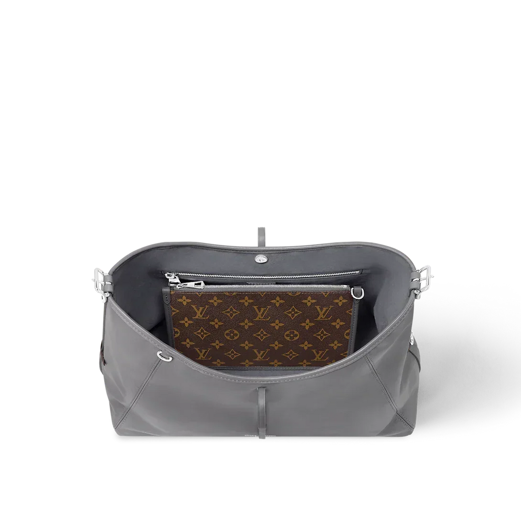 Louis Vuitton Carryall Vibe MM Gray Shoulder Bag