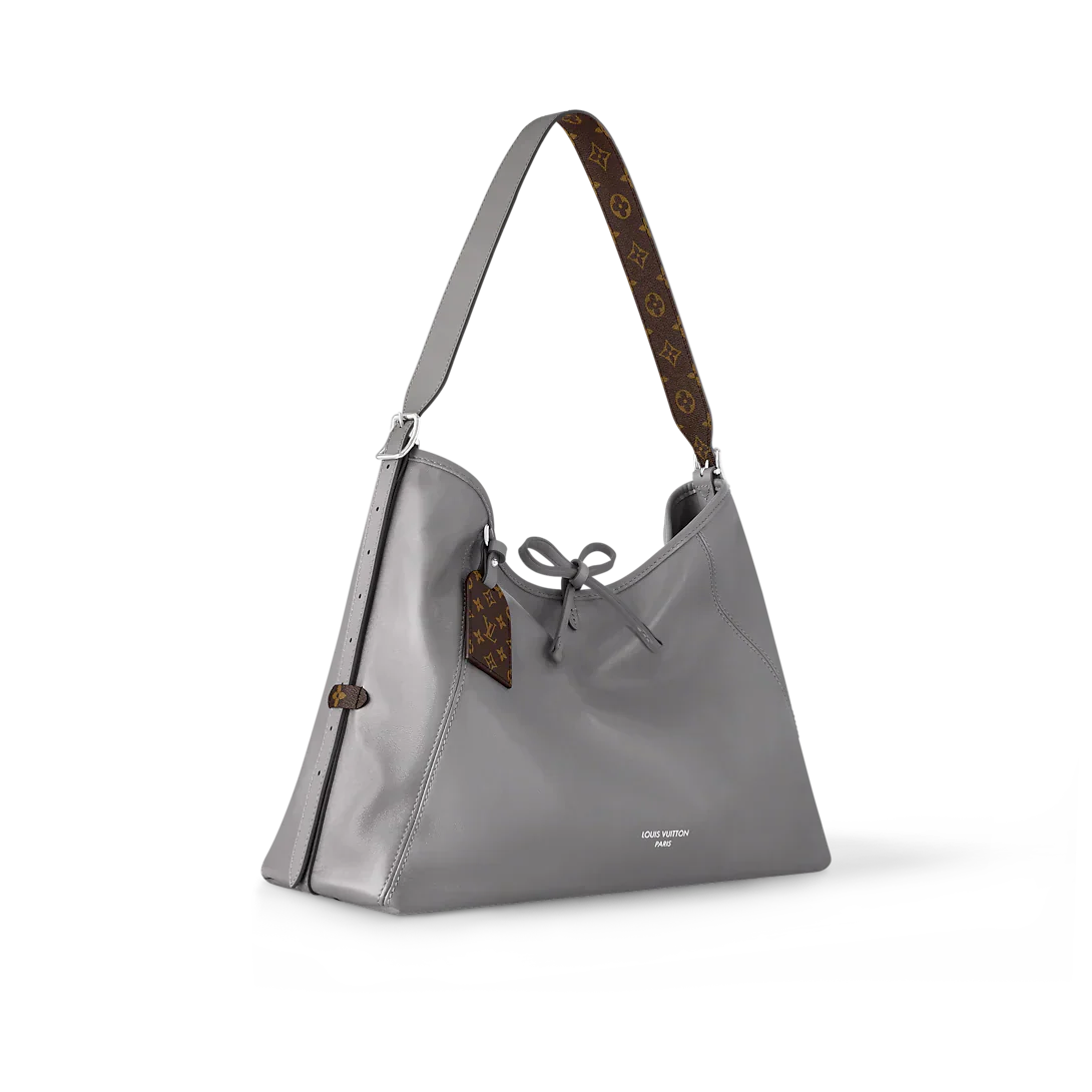 Louis Vuitton Carryall Vibe MM Gray Shoulder Bag