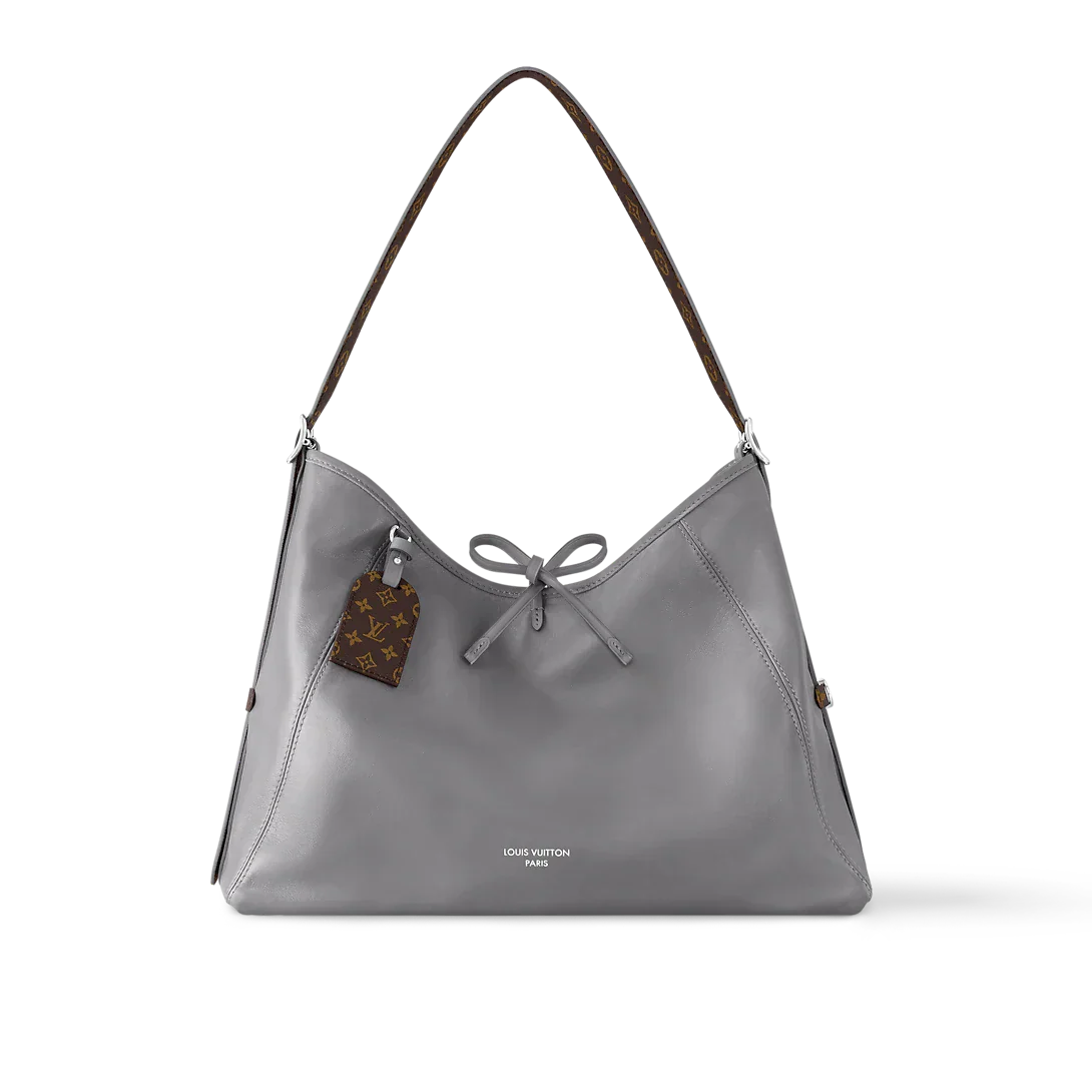 Louis Vuitton Carryall Vibe MM Gray Shoulder Bag