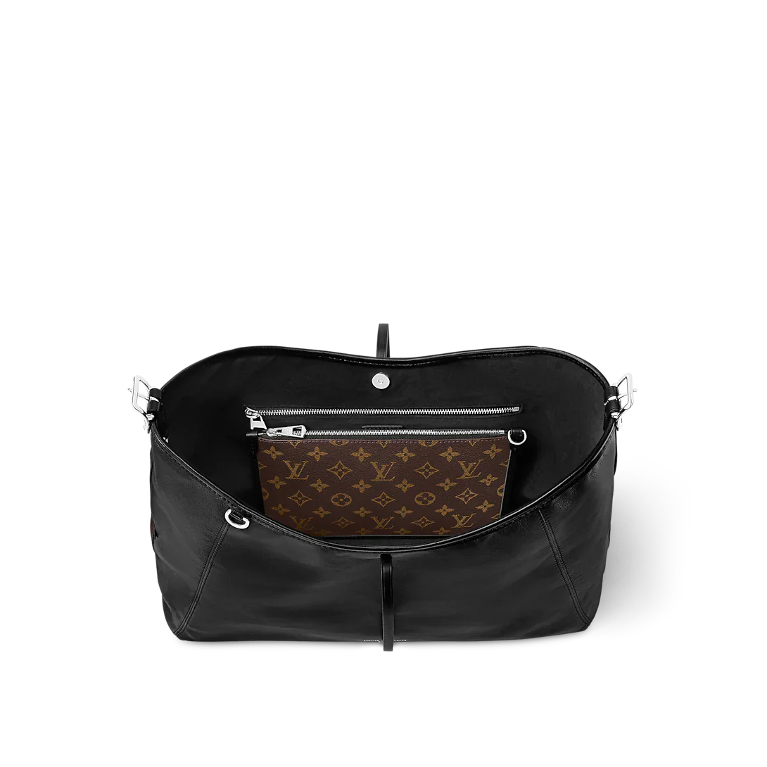 Louis Vuitton Carryall Vibe MM Black Handbag