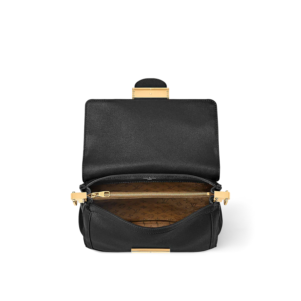 Louis Vuitton Dauphine Soft MM Black Handbag