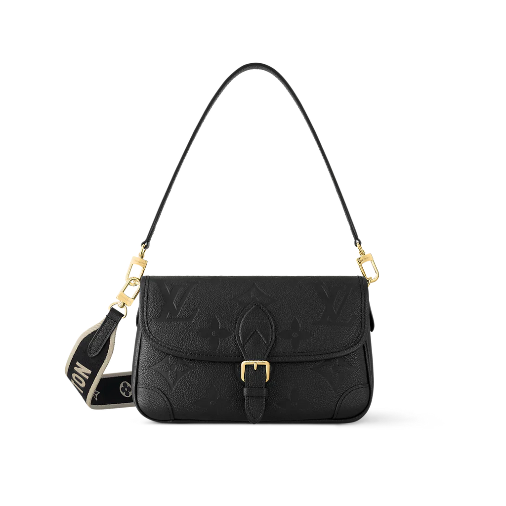 Louis Vuitton Diane Monogram Empreinte Black Satchel Bag