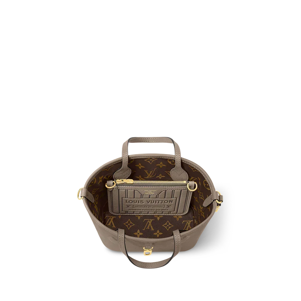 Neverfull Bandoulière Inside Out BB Tote Bag - Dark Fango / Monogram