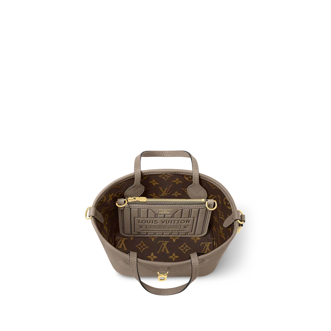 Neverfull Bandoulière Inside Out BB Tote Bag - Dark Fango / Monogram