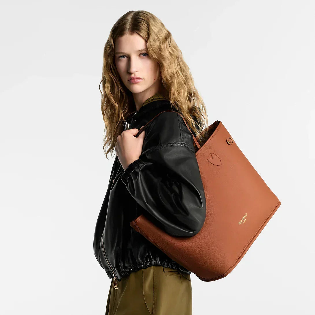 Neverfull Inside Out MM Cognac Tote Bag
