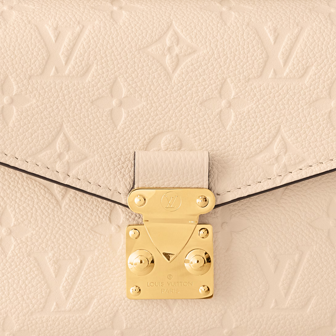 LV Pochette Métis East West Monogram Canvas Handle Crossbody Bag with Chain Strap and Leather Trim