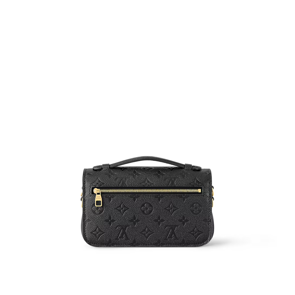 LV Pochette Métis East West Monogram Canvas Handle Crossbody Bag with Chain Strap and Leather Trim