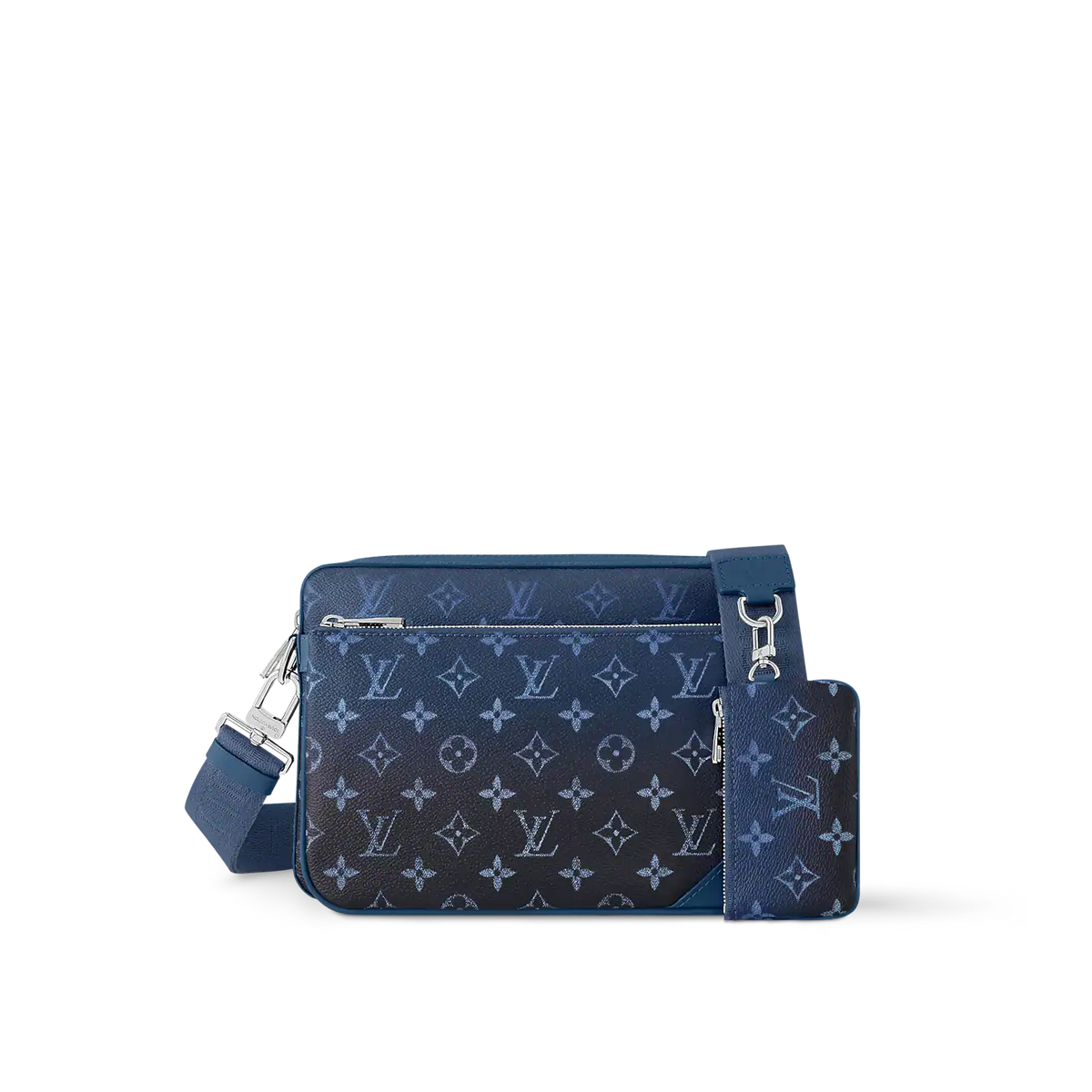 Trio Messenger Bag - Navy Blue