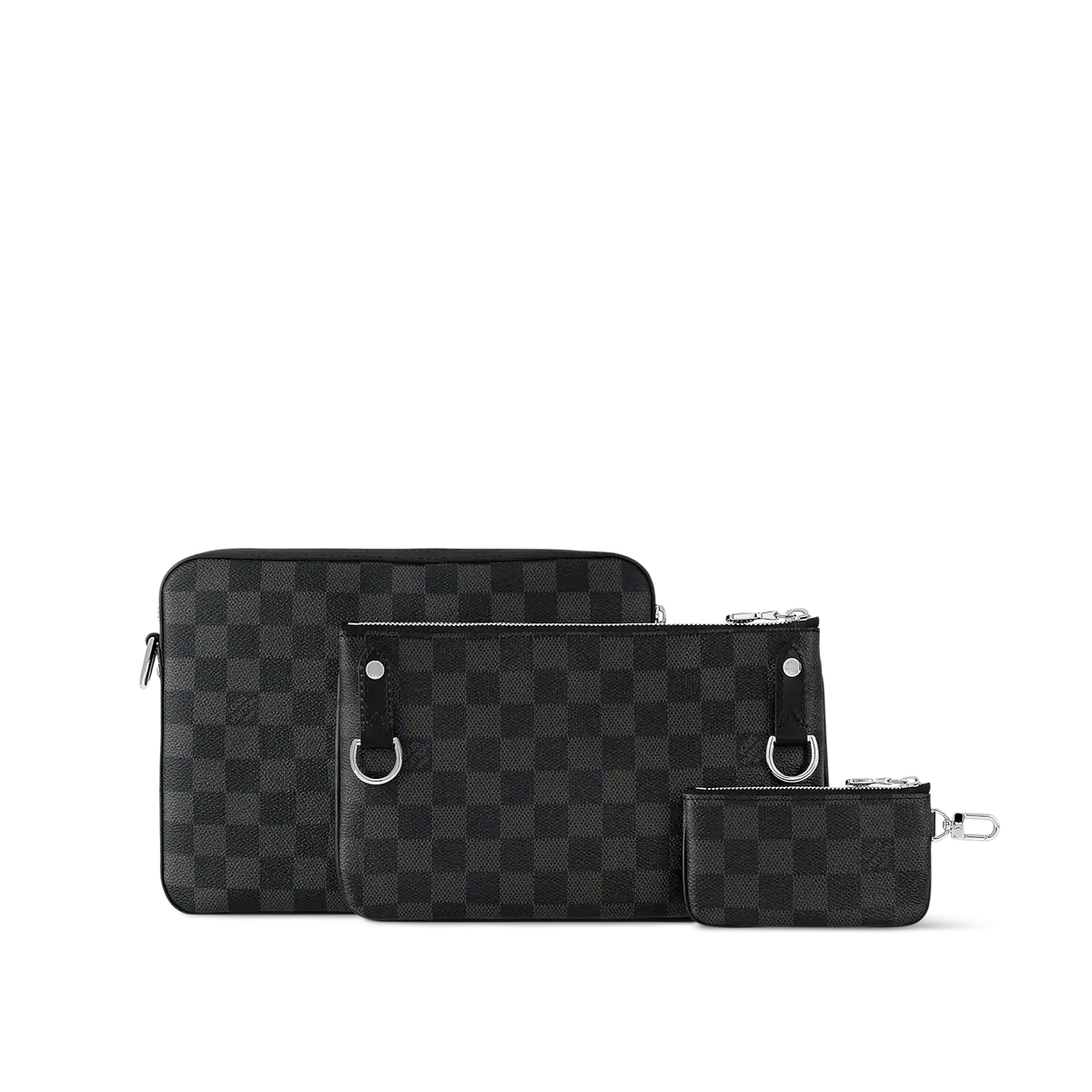 Trio Messenger Bag - Damier Graphite