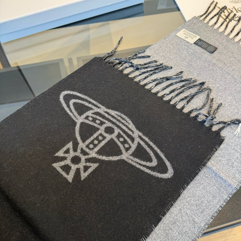 Vivienne Westwood Orb Fringed Scarf — side